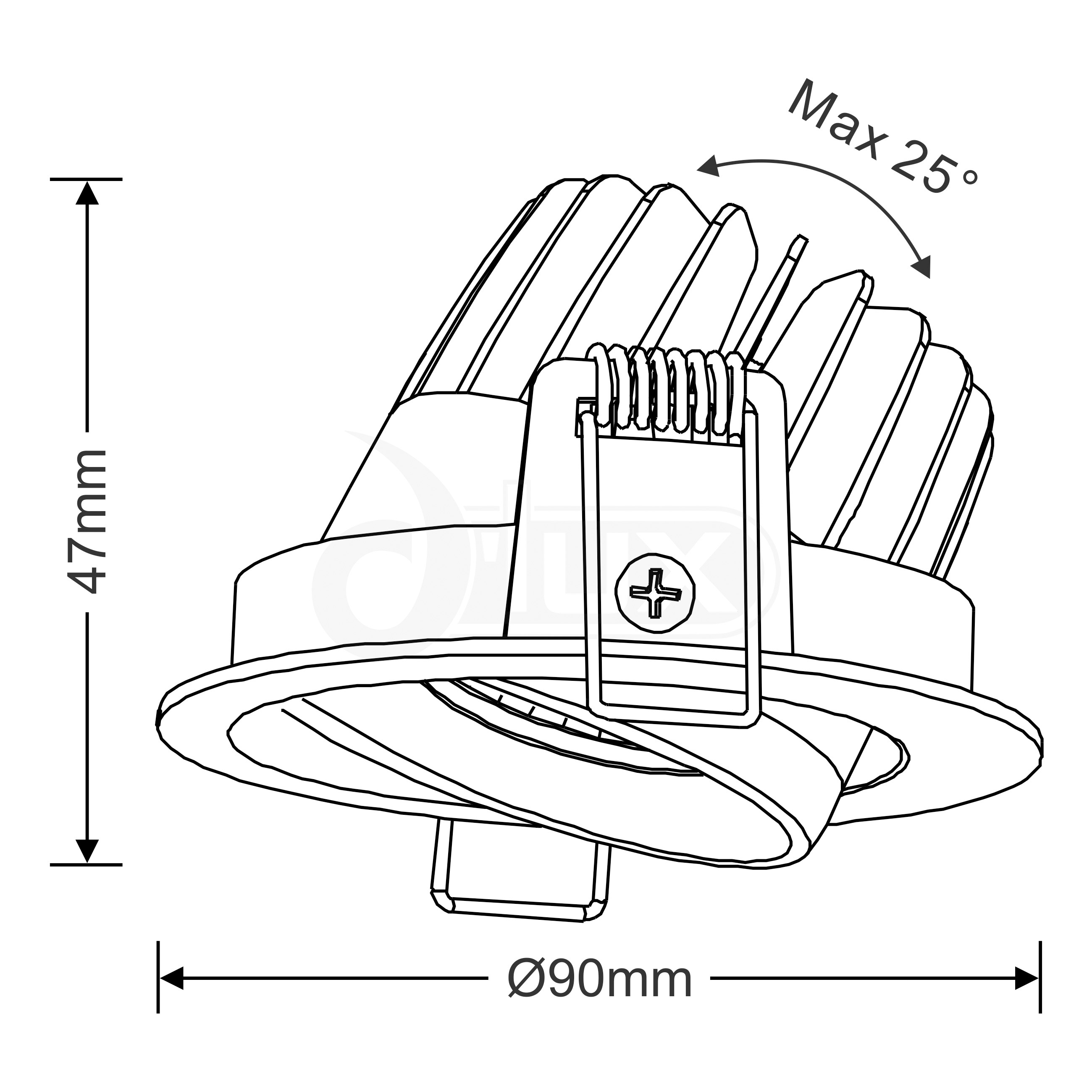 Beck A 6 Recessed Ceiling Luminaires Dlux Round Recess Ceiling
